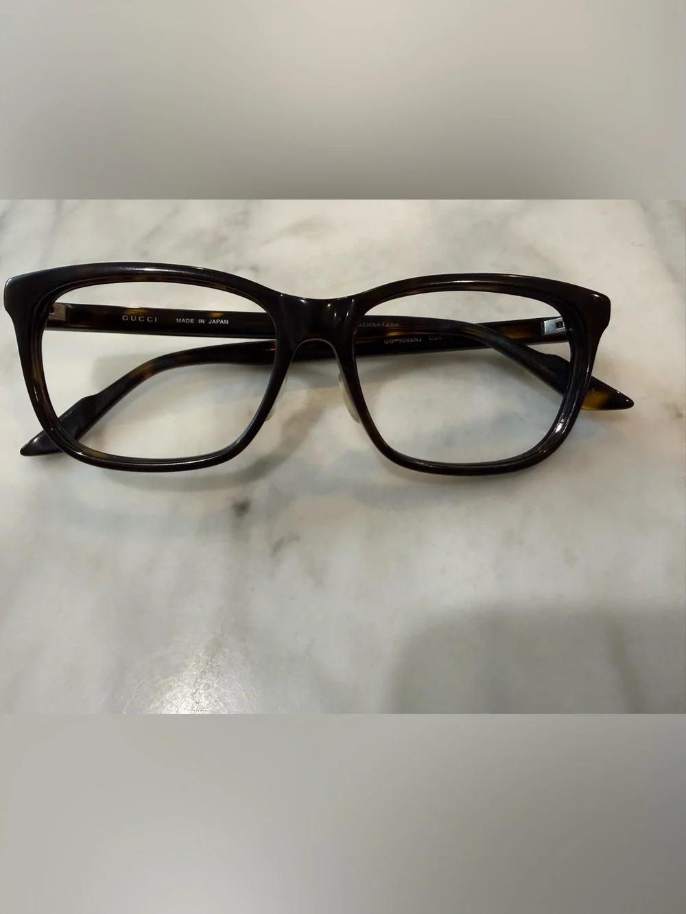 Gucci Tortoise Optical Frames 54mm GG-9066NJ 54-16-145 Made In Japan Web Stripe
